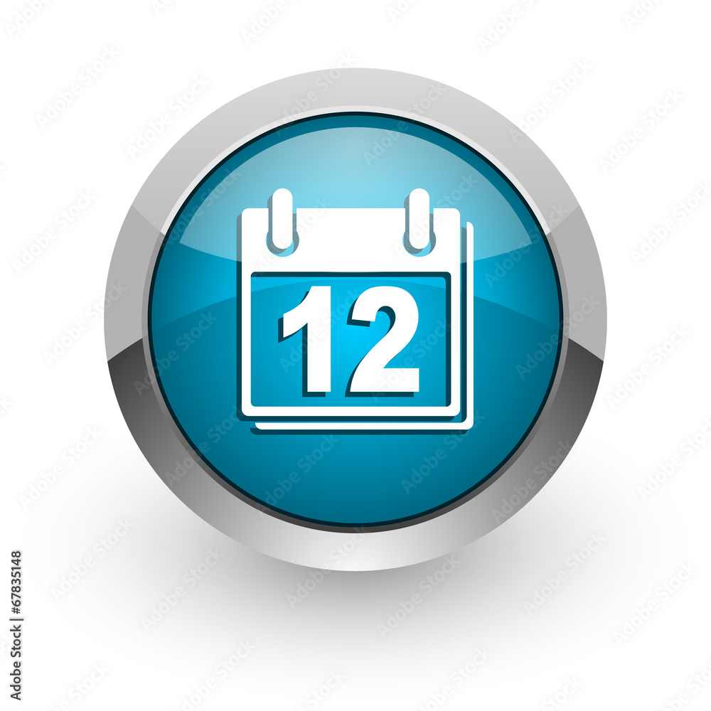 calendar blue glossy web icon calendar blue glossy web icon