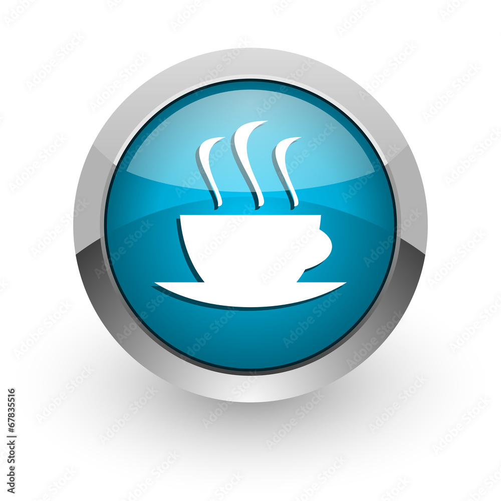 espresso blue glossy web icon espresso blue glossy web icon