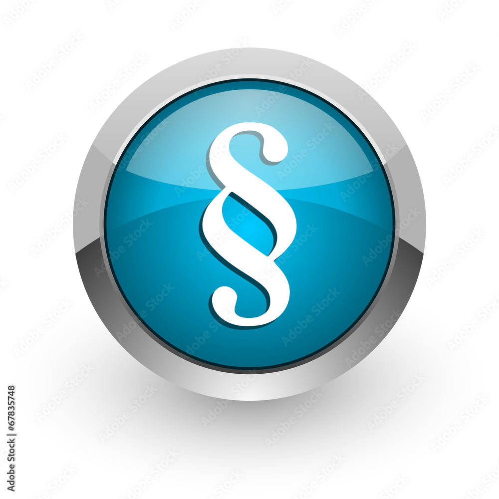 paragraph blue glossy web icon