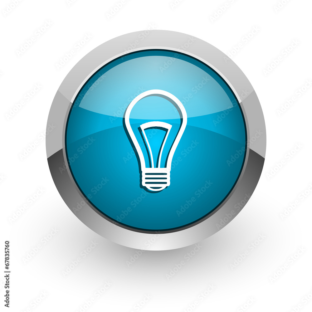 bulb blue glossy web icon bulb blue glossy web icon