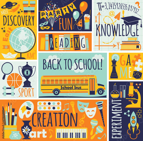 Back to school. Vector illustration