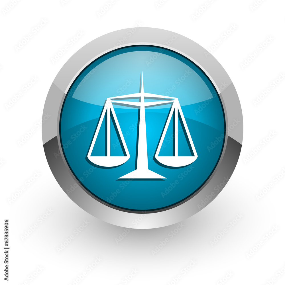 justice blue glossy web icon justice blue glossy web icon