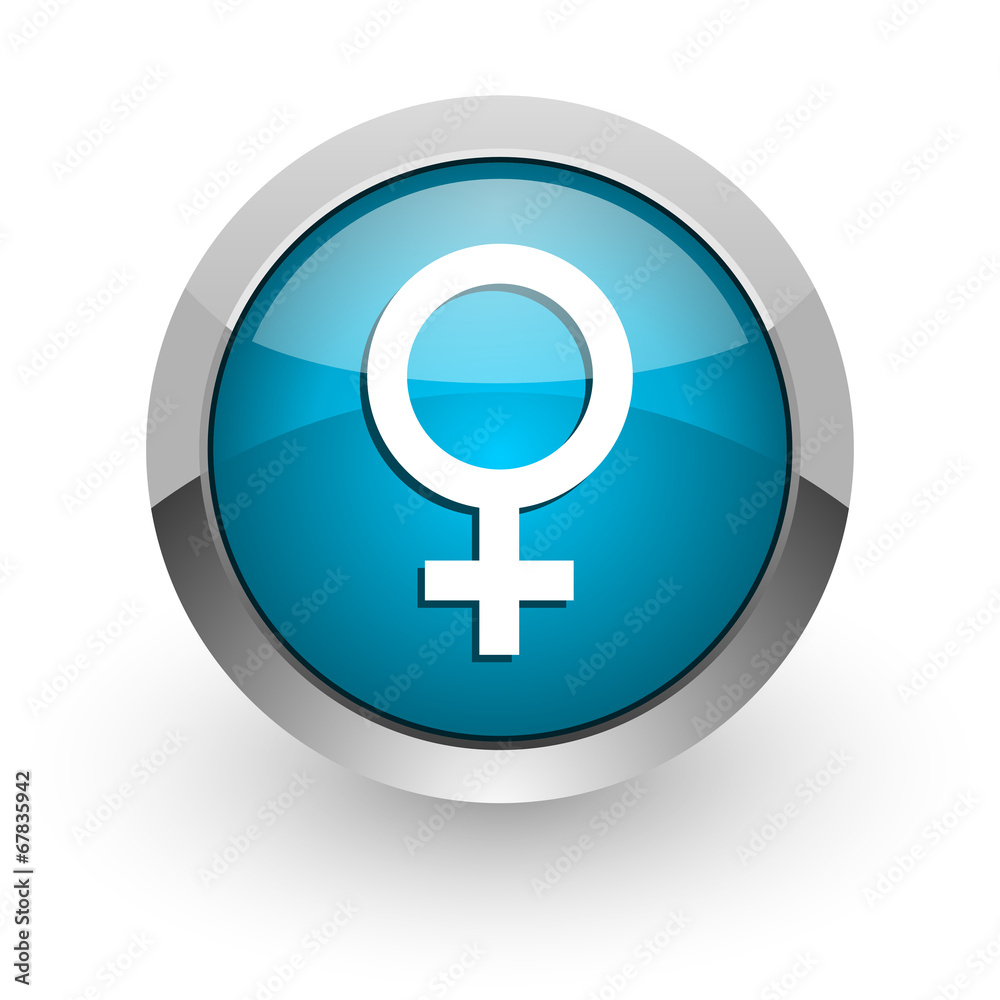 female blue glossy web icon female blue glossy web icon