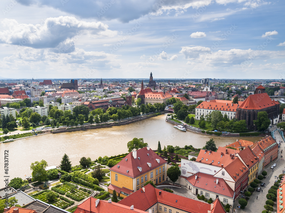 Obraz premium View of Wroclaw