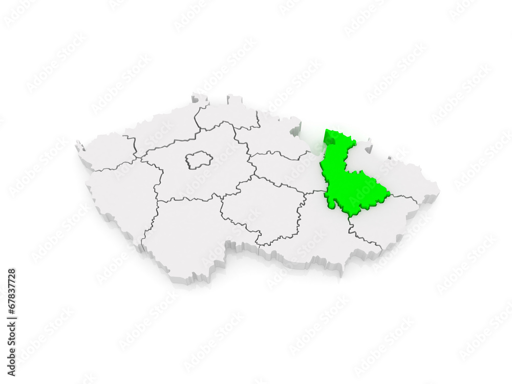 Map of Olomouc. Czech Republic.