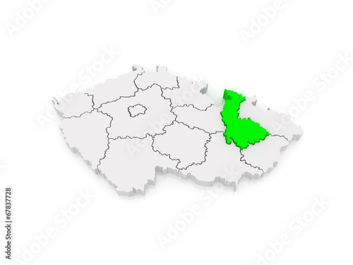 Map of Olomouc. Czech Republic.