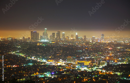 Obraz na płótnie Los Angeles cityscape w salonie