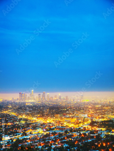 Obraz na płótnie Los Angeles cityscape w salonie