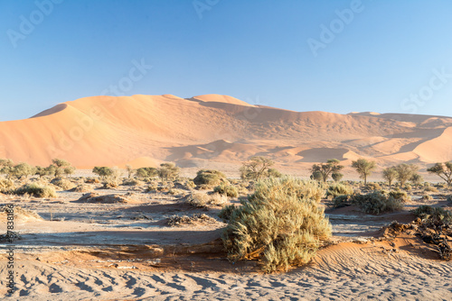Trek dans la vallée de la Tsauchab en Namibie photo