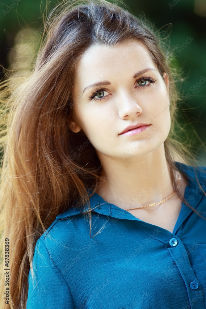Naklejka premium Beautiful woman face