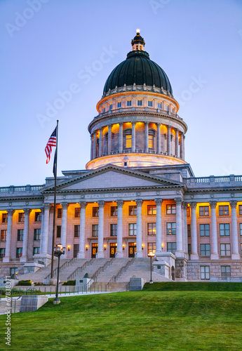 Utah state capitol building in Salt Lake City photo