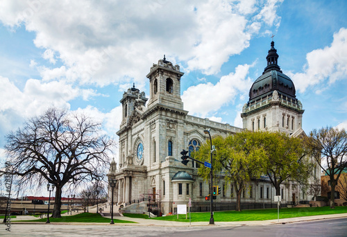 Obraz na płótnie Basilica of Saint Mary in Minneapolis, MN w salonie