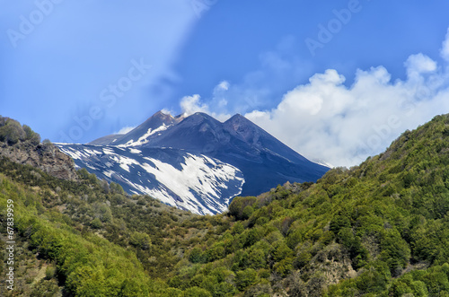 Etna volcano in Italy