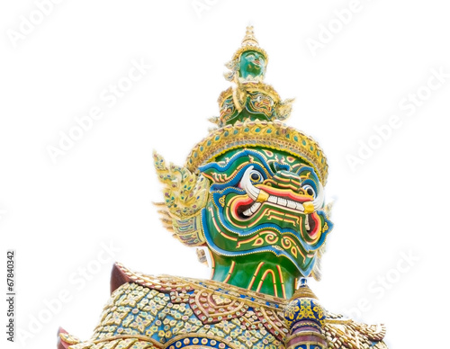 Statue of Vessavana,King of Giant statue at Wat Phra Kaew, Temp