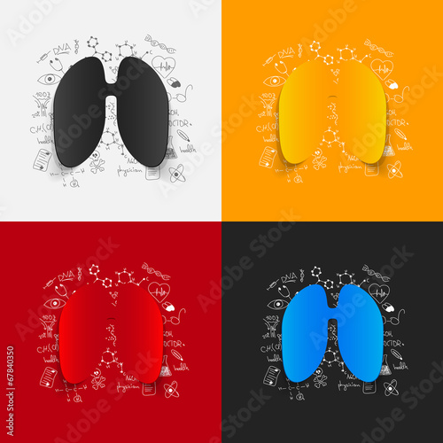 Drawing medical formulas: lung