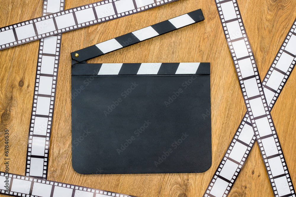 Fototapeta premium Blank film slate