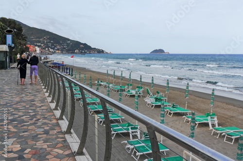 Strandpromenade in Alassio