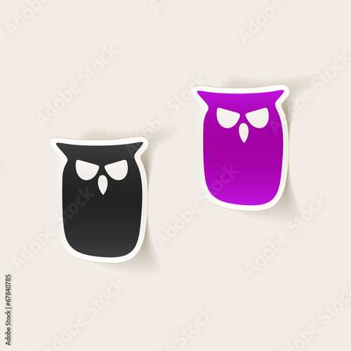 realistic design element: owl