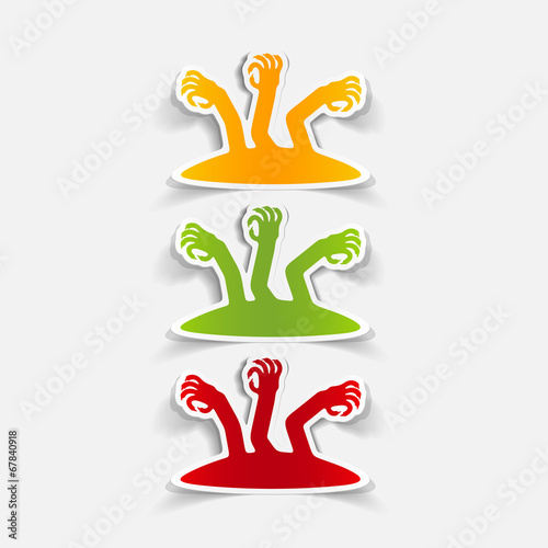 realistic design element: zombie