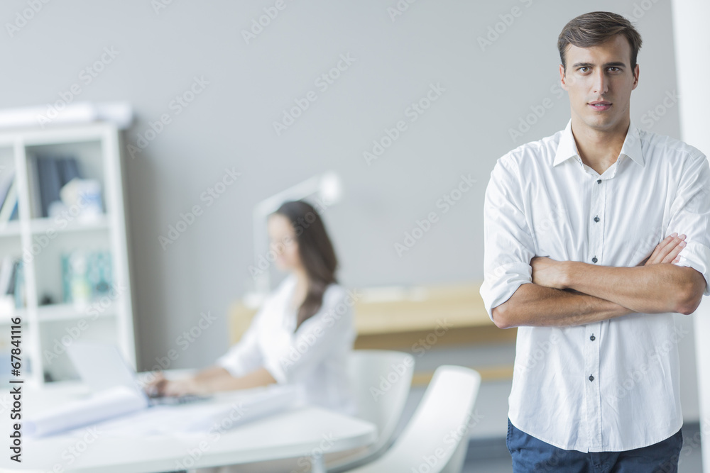 Obraz premium Young people in the office