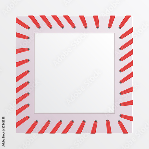 Empty frame  with lace