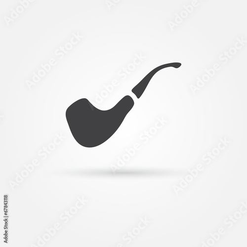 Vector smoky pipe icon