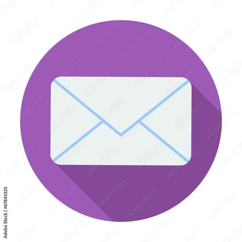 Envelope flat icon. Envelope flat icon.