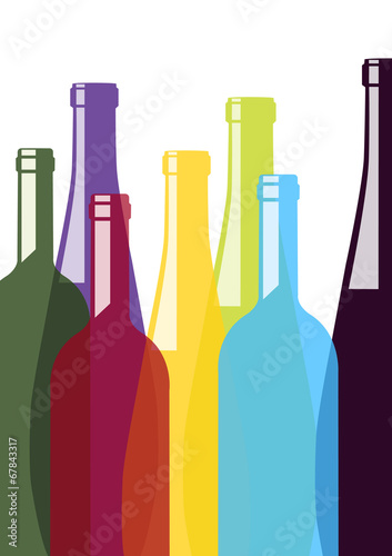 Colorful bottles