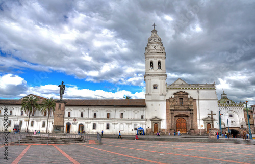 Santo Domingo church in downtown Quito, Ecuador