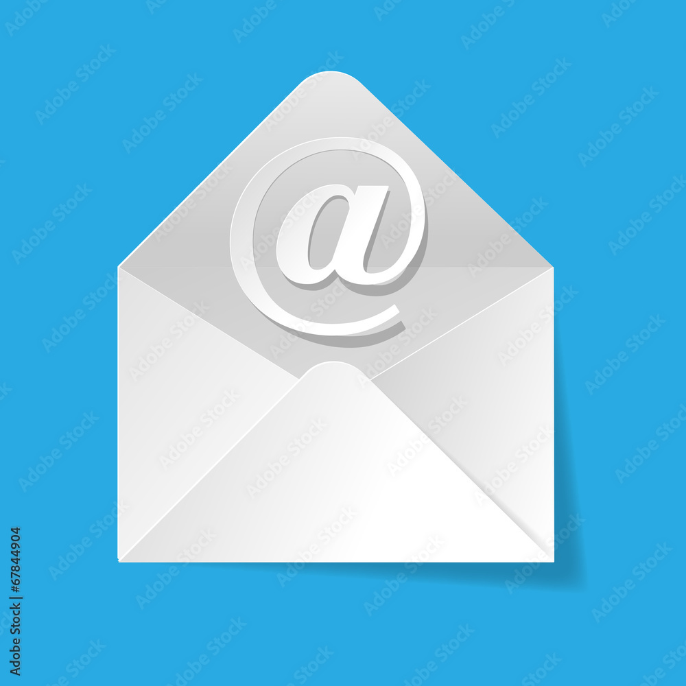 Enveloppe E-Mail Symbol Hintergrund Hellblau Enveloppe E-Mail Symbol Hintergrund Hellblau
