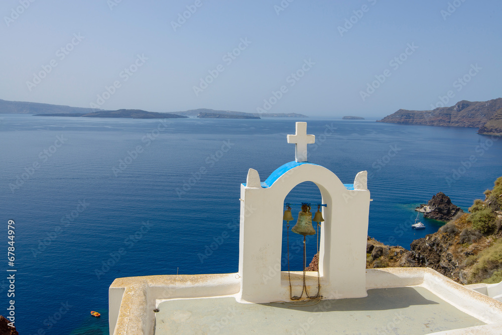 Fototapeta premium Chapelle à Santorin