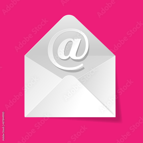 Enveloppe E-Mail Symbol Hintergrund Pink