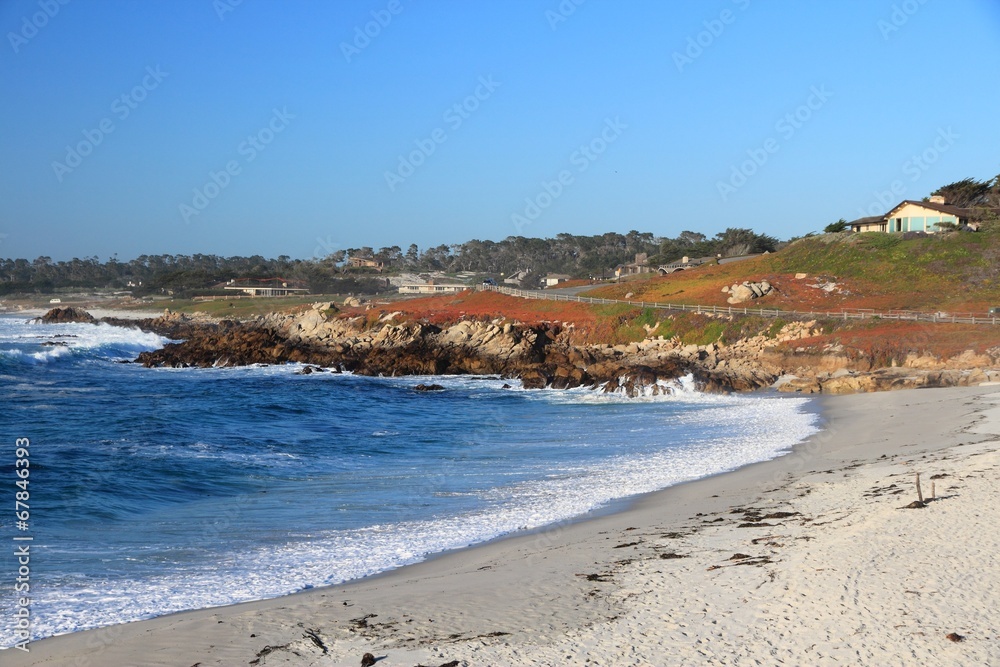 California beach - Pebble Beach in Monterey county