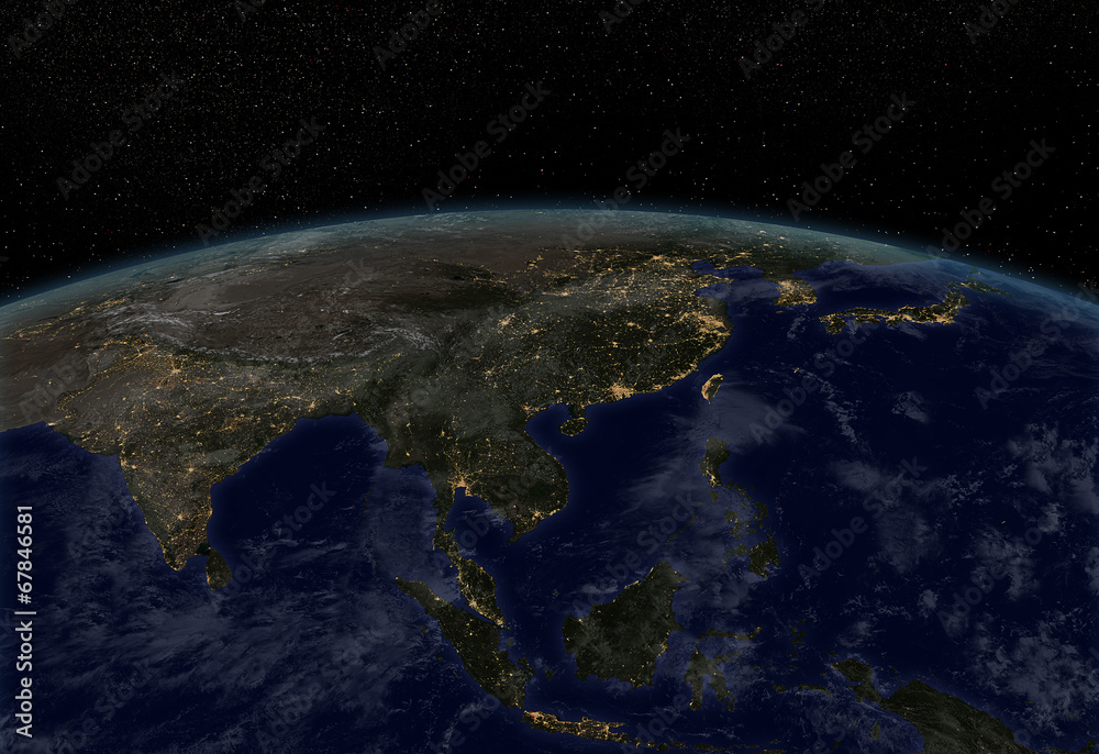 Obraz premium City light Asia