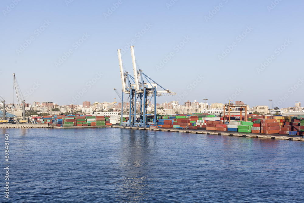 Container terminal in Alexandria