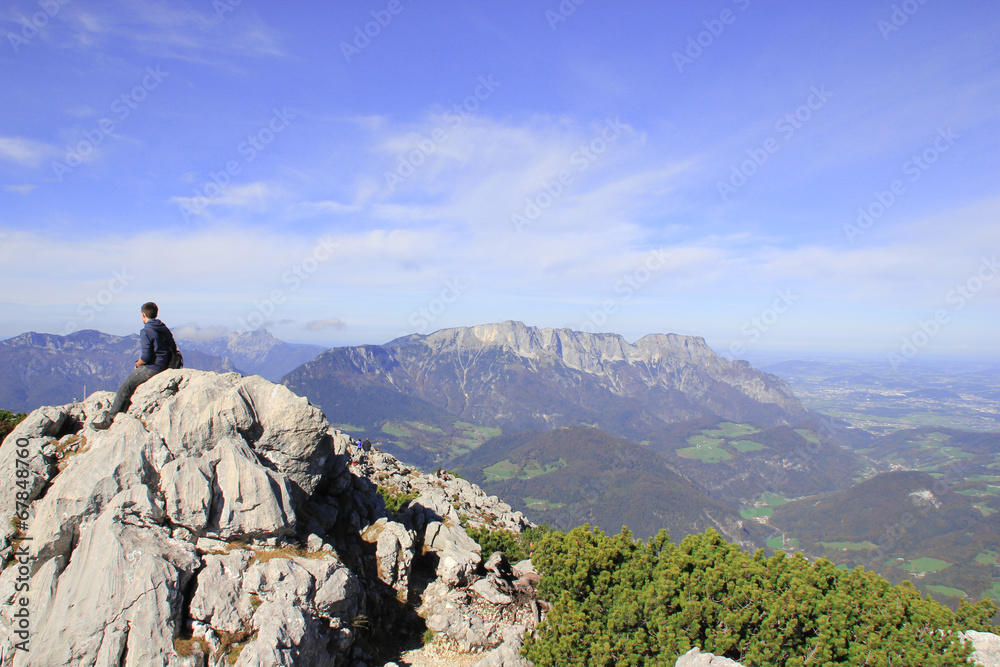 Fototapeta premium Bergwanderung