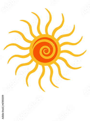 Sonne Spirale Wirbel Logo Design Stock Illustration Adobe Stock