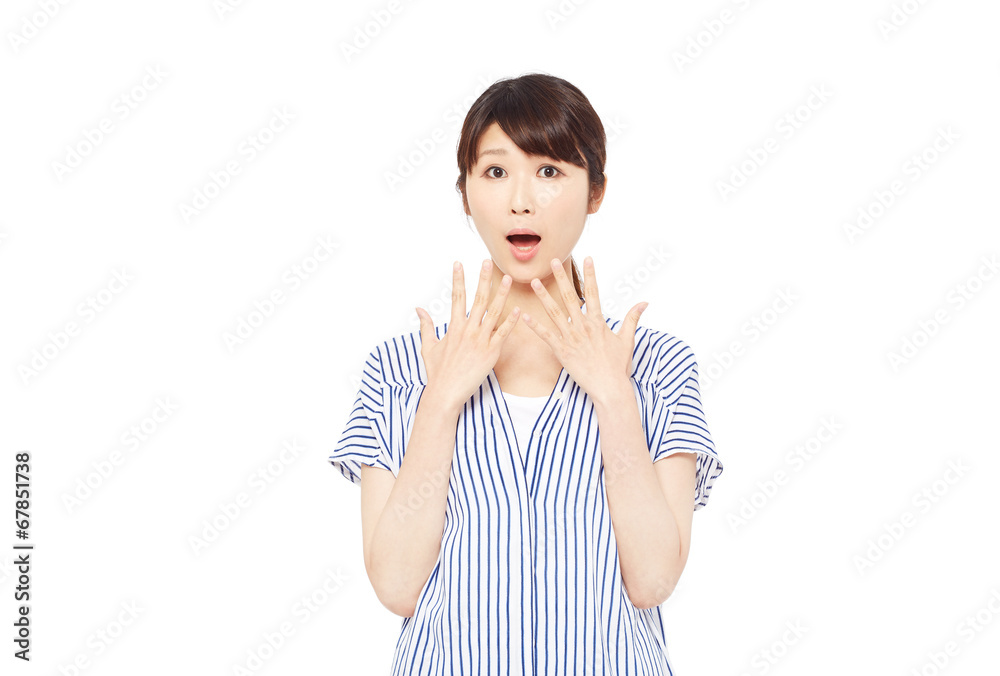 驚く女性 驚く女性