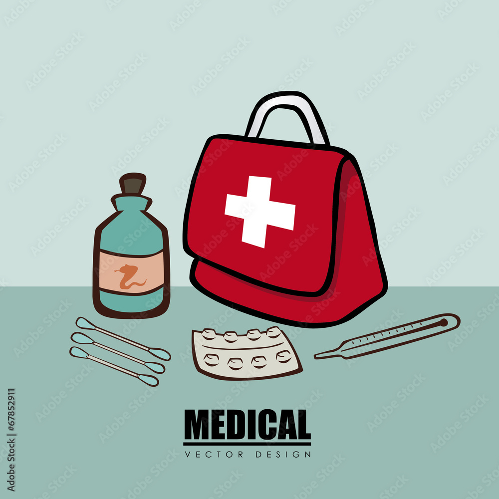 Naklejka premium Medical design