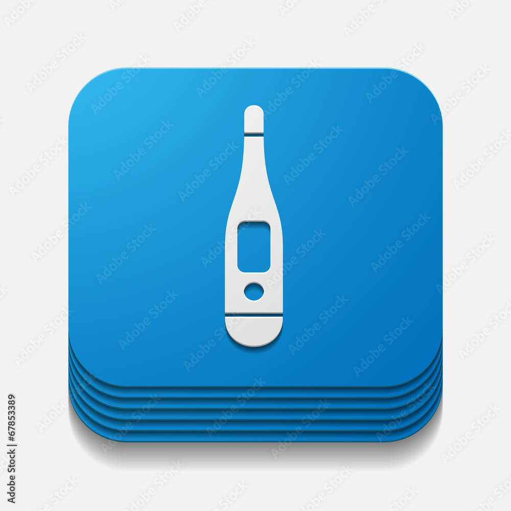 square button: thermometer
