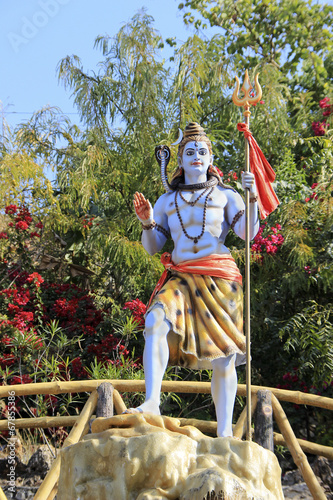 Lord Shiva holding Trident photo