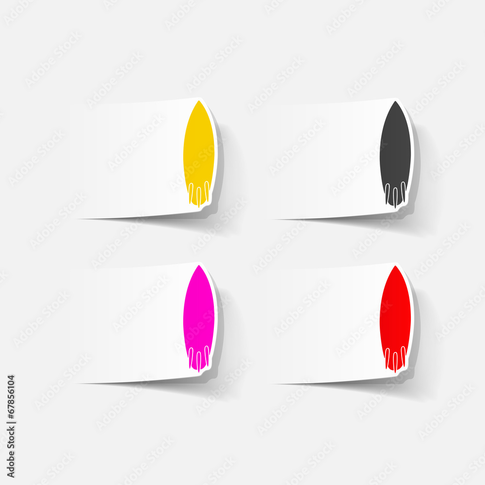 realistic design element: surfing realistic design element: surfing