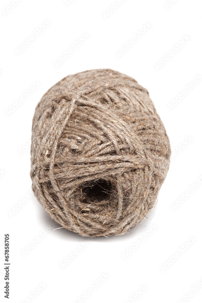 Rope coil isolated on white Rope coil isolated on white