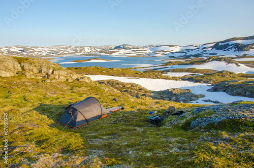 Camping in the Highland of Hardangervidda - Norway