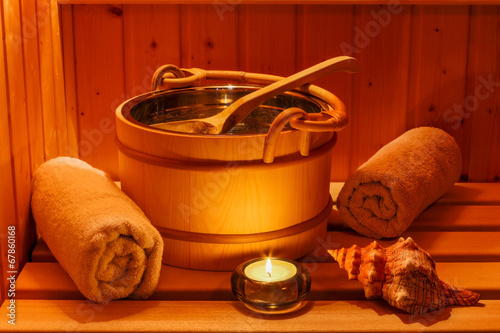 Wellness und Spa in der Sauna photo