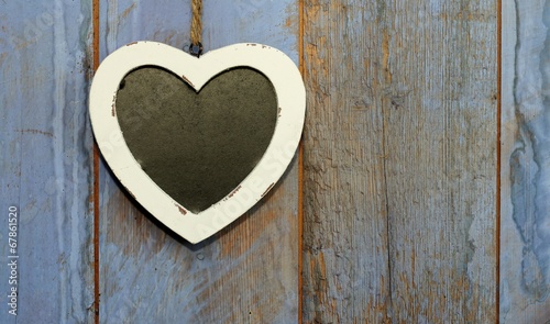 Heart shaped shabby chic chalk board