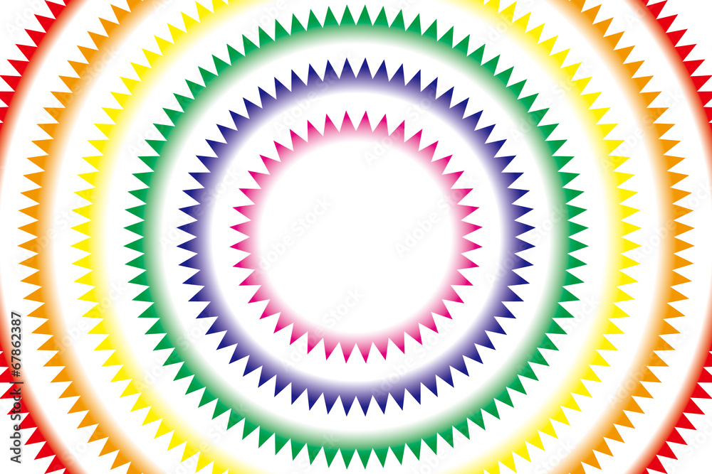 Background Wallpaper Vector Illustration Design Free Free Size Charge Free Colorful Color Rainbow Show Business Entertainment 背景素材壁紙 放射 放射状 虹 虹色 レインボー 七色 円形の虹 虹の輪 メダル メダル状 メダル形 Stock Vector