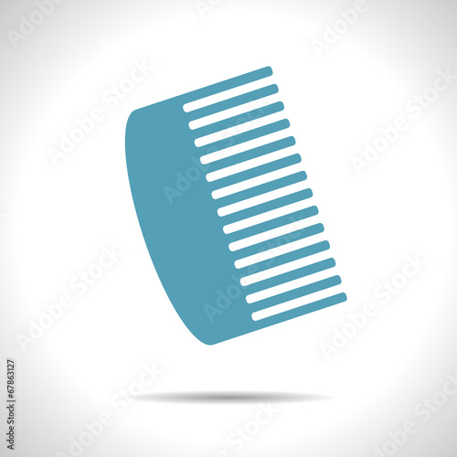Vector hairbrush icon. Eps10