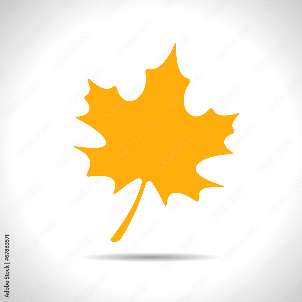Vector maple leaf icon. Eps10 Vector maple leaf icon. Eps10