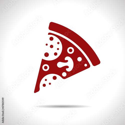 Vector pizza icon. Eps10